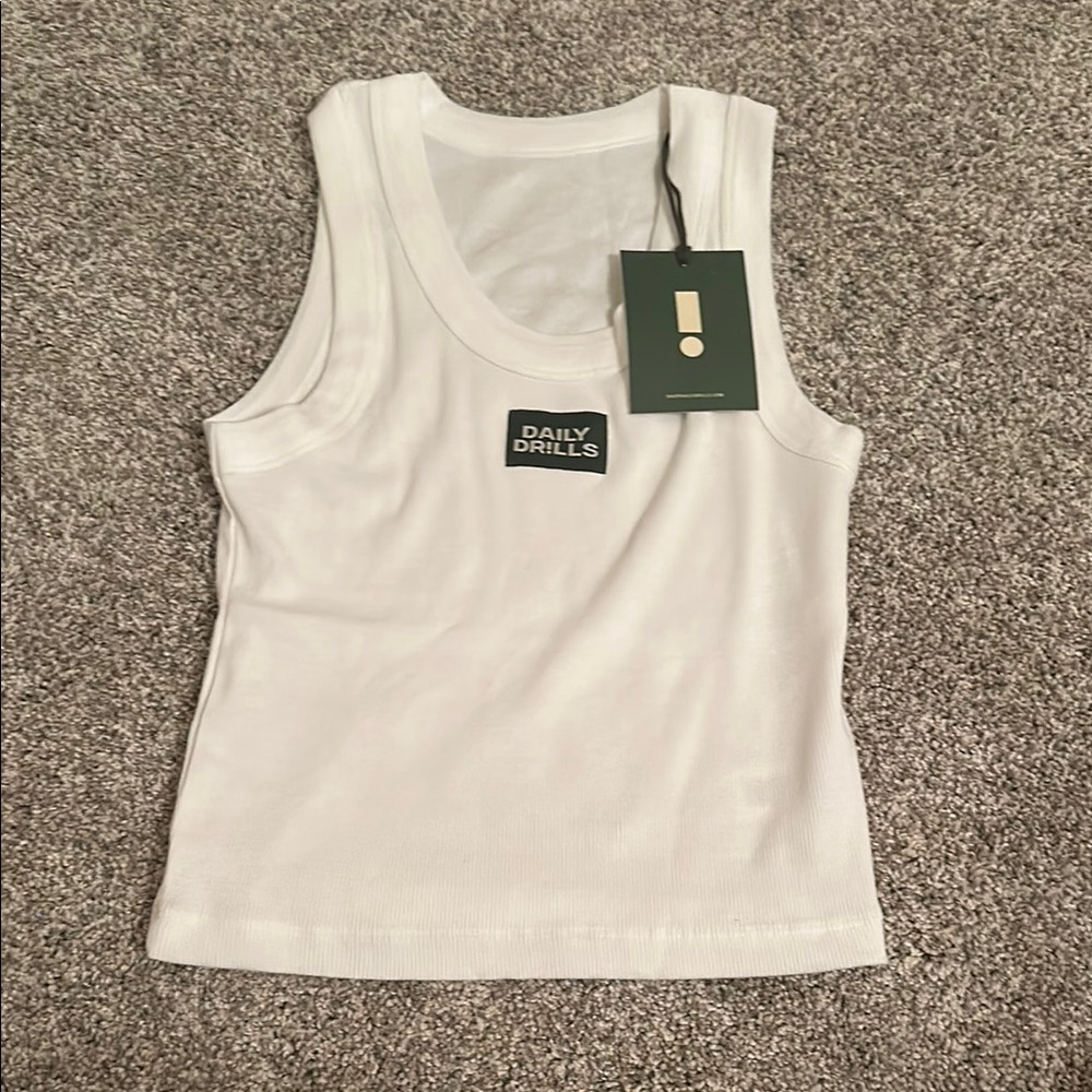 daily drills ribbed tank top